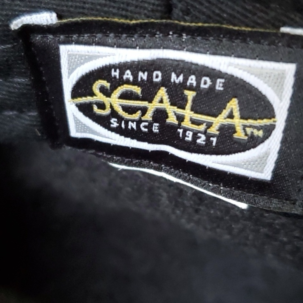 SCALA Vintage Cuffley classic wool felt newsboy gray - Picture 3 of 5